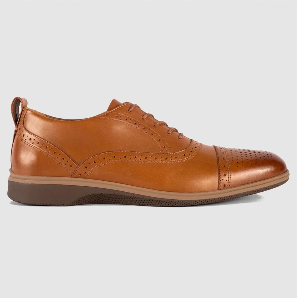 NEW AMBERJACK men's cap toe oxford in honey
